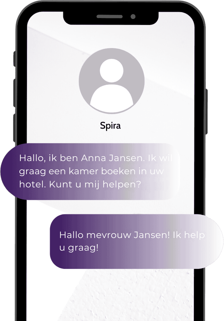 Customer support chat with Spira